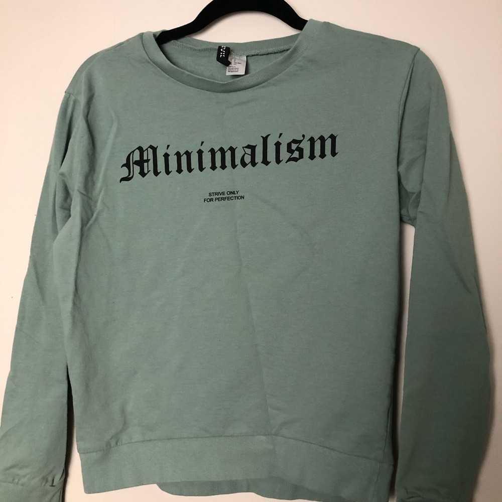 Women’s Sage Green Minimalism Sweatshirt